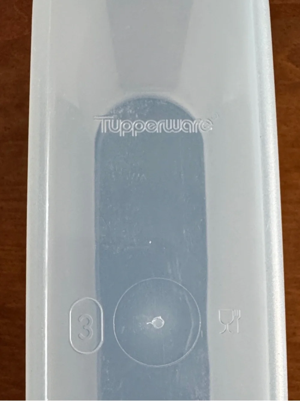 Tupperware Plastic Food Storage Container with Navy Lid - Multipurpose